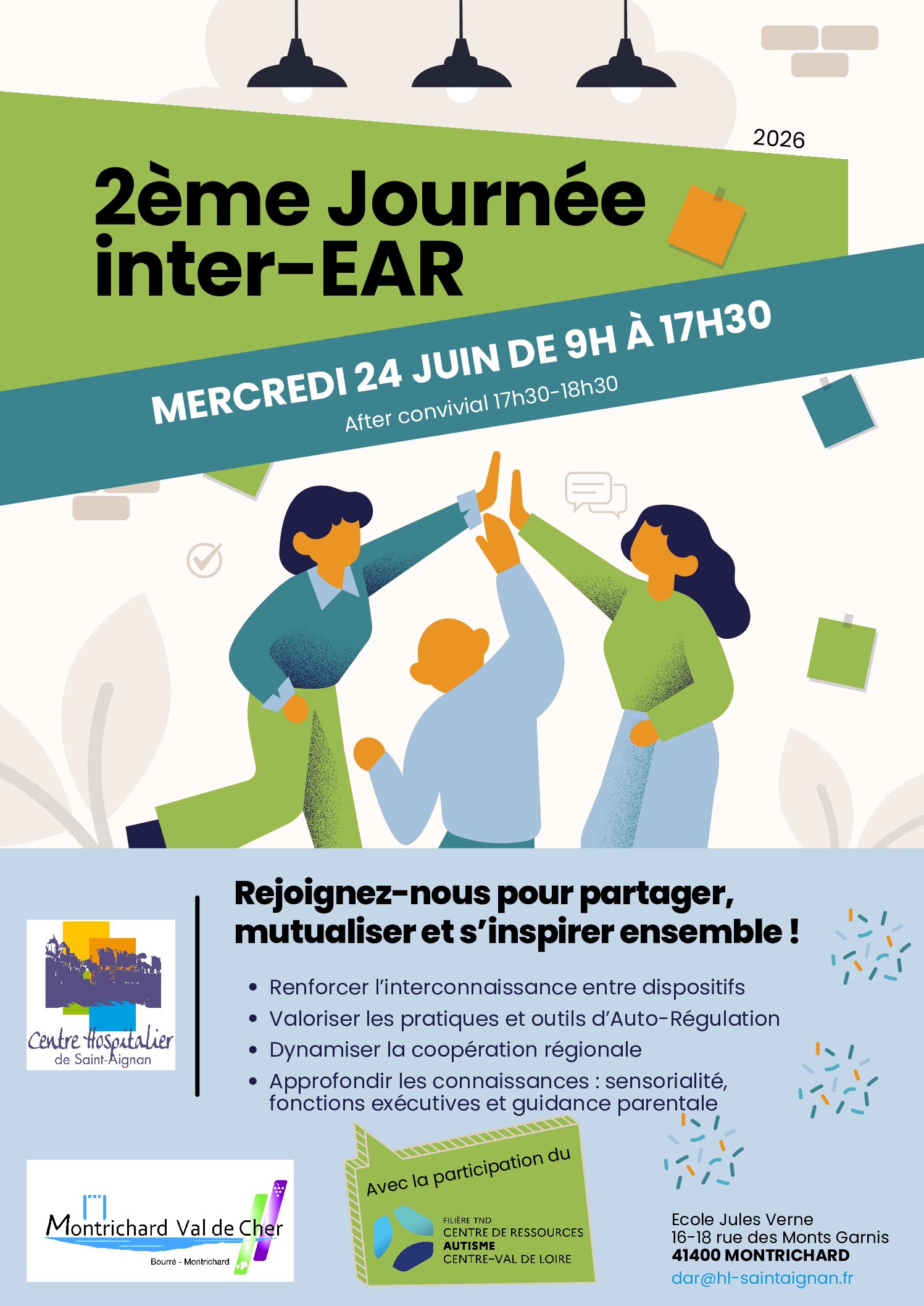 L&rsquo;équipe de l&rsquo;autorégulation des ELFES à la deuxième journée interEAR.